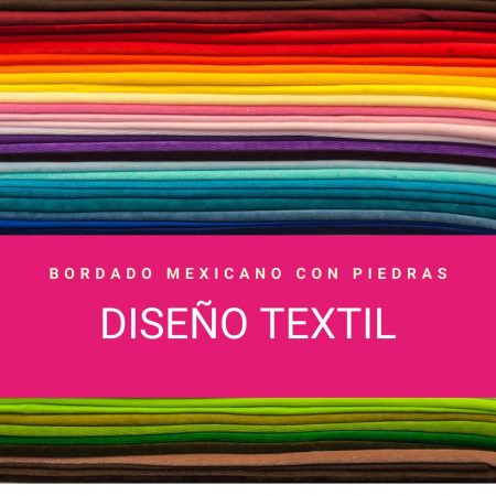Diseño Textil – Bordado mexicano con piedras