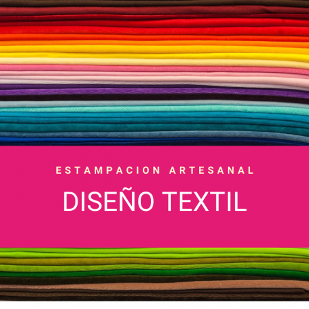 Diseño Textil – Estampación artesanal pintura Puff